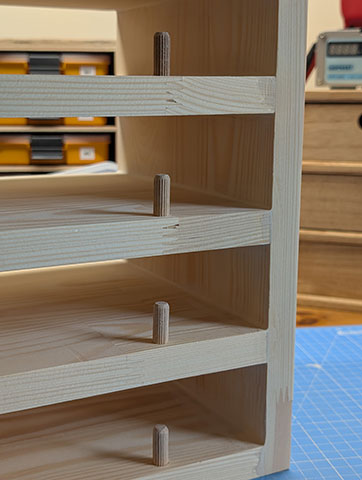 Slightly gappy, wood was cupped