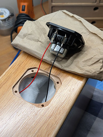 Hooking up driver, mounting holes have tee nuts