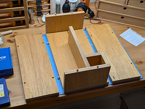 Dry fit after using the doweling jig