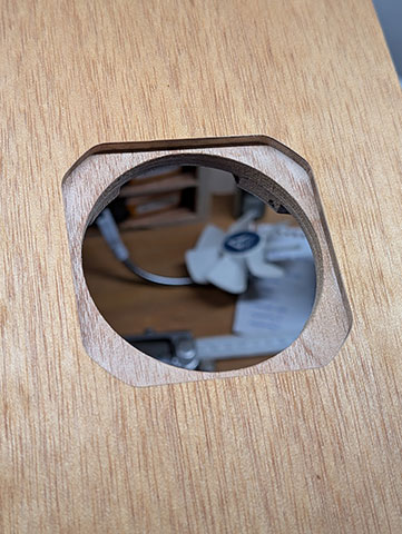 Front rebate to flush mount driver